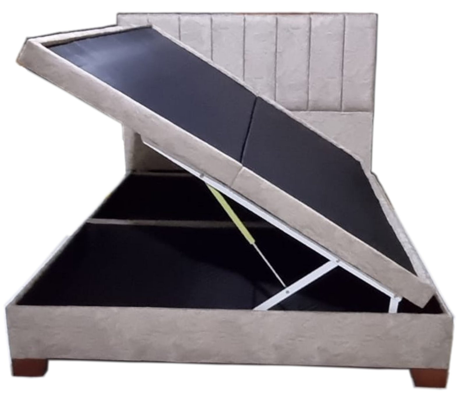 Base Cama Baúl Gris